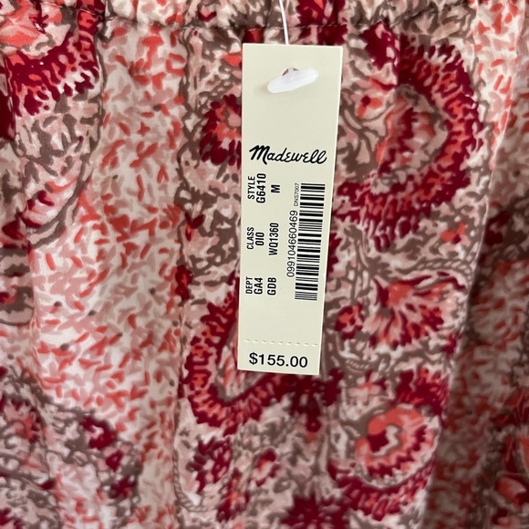 NWT Madewell Silk Cold Shoulder Paisley Dress - Picture 8 of 8